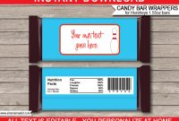 Personalized Candy Bar Wrapper Template  Icardcmic in Blank Candy Bar Wrapper Template For Word