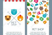 Pet Shop Zoo Or Veterinary Banner Poster Or Flyer Template within Zoo Brochure Template