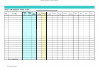 Petty Cash Spreadsheet Template Excel  Petty Cash Expences  Report within Petty Cash Expense Report Template
