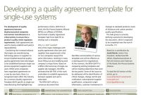 Pharmaceutical Technology Europe  October with Supplier Quality Agreement Template
