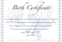 Pics For Birth Certificate Template For School Project Kgzrtlmd in Editable Birth Certificate Template