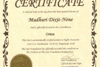 Pin Star Certificate On Pinterest Star Certificates Templates throughout Star Performer Certificate Templates