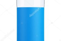 Plastic Water Bottle Blank Label Template Isolated White Background within Mineral Water Label Template