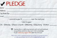 Pledge Cards For Churches  Pledge Card Templates  My Stuff for Church Visitor Card Template