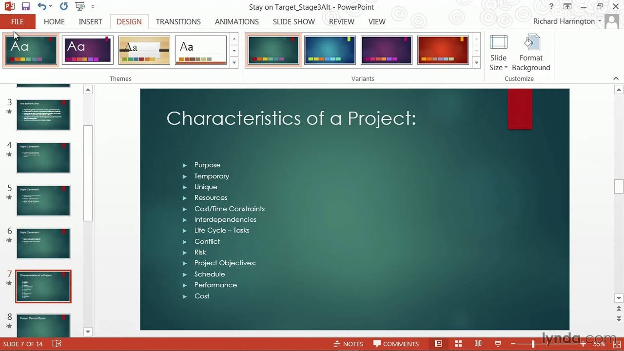 Powerpoint Tutorial How To Change Templates And Themes  Lynda in Change Template In Powerpoint
