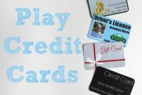 Printable And Customizable Play Credit Cards  Share Your Craft within Credit Card Template For Kids