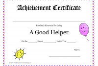 Printable Award Certificates For Teachers  Good Helper Printable with Best Teacher Certificate Templates Free