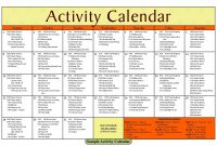 Printable Blank Activity Calendars For Nursing Home Of Printable with Blank Activity Calendar Template