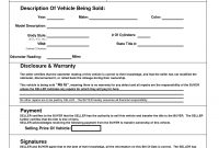 Printable Car Bill Of Sale Pdf  Bill Of Sale For Motor Vehicle with Car Bill Of Sale Word Template