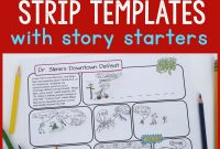 Printable Comic Strip Templates With Story Starters  Frugal Fun For intended for Printable Blank Comic Strip Template For Kids