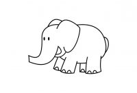 Printable Elephant Templates  Elephant Shapes For Kids in Blank Elephant Template