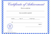 Printable Hard Work Certificates Kids  Printable Certificate Of with regard to Free Printable Certificate Templates For Kids