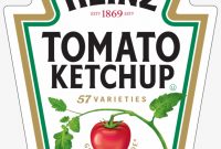 Printable Heinz Ketchup Label Png Image  Transparent Png Free intended for Heinz Label Template