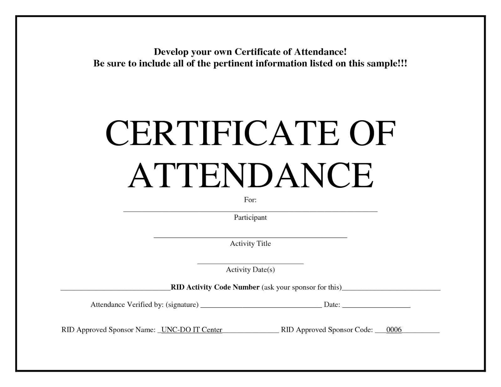 Printable Perfect Attendance Award Template  Free Download  D throughout Perfect Attendance Certificate Free Template