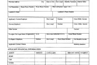 Printable Personal Loan Application Form Agreement with Credit Application And Agreement Template