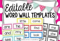 Printable Portable Word Wall Template – Gubel in Blank Word Wall Template Free