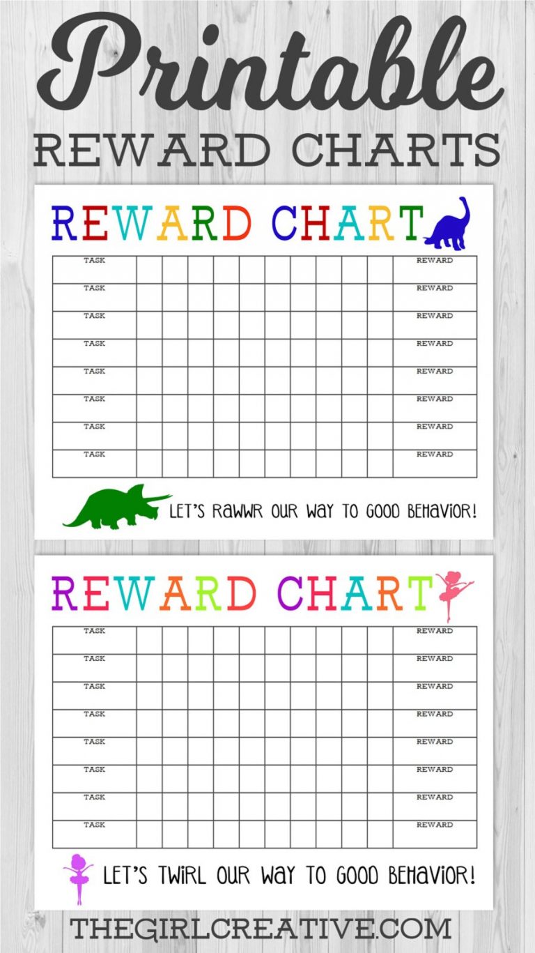 Blank Reward Chart Template 10 Professional Templates Ideas