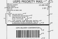 Printable Shipping Labels Sticker  Of Usps Shipping Label Template intended for Usps Shipping Label Template
