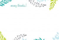 Printable Thank You Card Template  Harmonia Gift  Teacher's Day in Thank You Note Cards Template