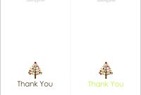 Printable Thank You Card Templates Template Exceptional Ideas regarding Christmas Thank You Card Templates Free