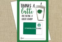 Printable Thanks A Latte Card Thank You Card Gift Card  Etsy within Thanks A Latte Card Template