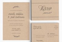 Printable Wedding Invitation Suite  Rustic Wedding Invitation throughout Wedding Card Size Template