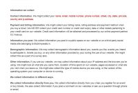 Privacy Policy Template  Indiafilings  Document Center for Company Credit Card Policy Template