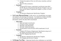 Process Document Template  Et  Business Requirements List in Business Process Design Document Template