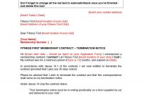 Professional Cancellation Letters Gym Insurance Contract  More intended for Salon Cancellation Policy Template