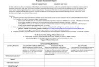 Program Assessment Report Template for Data Quality Assessment Report Template