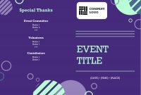 Programs  Office in Free Event Program Templates Word