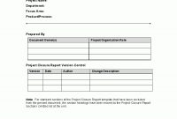 Project Closure Report Word  Flevypro Document pertaining to Word Document Report Templates
