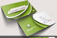 Real Estate Agent Business Card Set Template Royalty Free Cliparts with Real Estate Agent Business Card Template