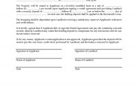 Receipt For Holding Deposit On Rental Property  Legal Forms And with regard to Holding Deposit Agreement Template