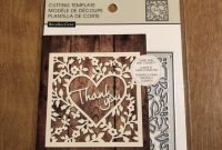 Recollections Thank You Cutting Template   Etsy intended for Recollections Card Template