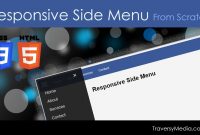 Responsive Html  Css Side Menu From Scratch  Youtube for Css Vertical Menu Templates Free Download