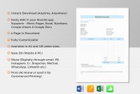 Retail Invoice Template In Word Excel Apple Pages Numbers within Invoice Template For Pages
