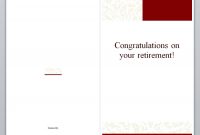 Retirement Card Template  Retirement Cards » Template Haven intended for Retirement Card Template