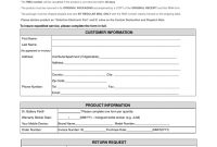 Rma Department Rma Rma Request Form regarding Rma Report Template
