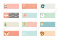 Romantic And Love Cards Notes Stickers Labels Tags With Spring pertaining to Notebook Label Template
