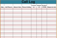 Sales Call Report Template Unique Log Excel Image Collections pertaining to Sales Call Report Template