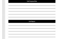 Sales Calls Report Template Ideas Call Wrap Up Cool Reports regarding Sales Call Report Template