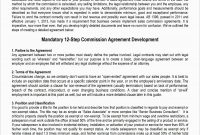 Sales Commission Contract Template Free Pleasant  Free Sample Sales with Sales Representation Agreement Template