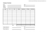 Sample Free Weekly Timesheet Template Ideas Employee Time Sheet intended for Weekly Time Card Template Free