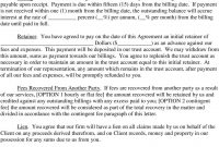 Sample Lawyerclient Engagement Letter  Pdf pertaining to Contingency Fee Agreement Template