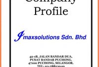 Sample Of Company Profile For Small Business  Company Letterhead regarding Simple Business Profile Template