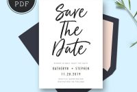 Save The Date Card Templates Wedding Save The Dates Printable in Save The Date Cards Templates