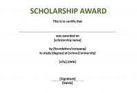Scholarship Award Certificate Template  Download This Scholarship throughout Scholarship Certificate Template