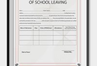 School Leaving Certificate Template  Certificate Templates  School with regard to Free School Certificate Templates