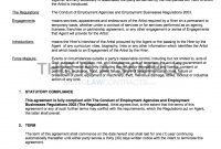 Screen Shot At Talent Management Contract Template Phenomenal with Talent Management Agreement Template